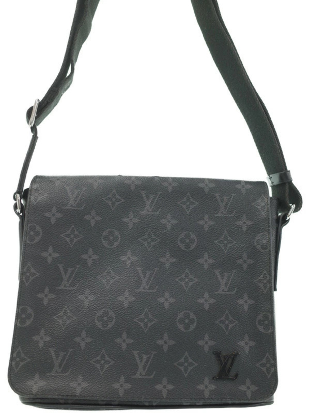 Louis Vuitton Monogram Eclipse Black District NM Shoulder Bag
